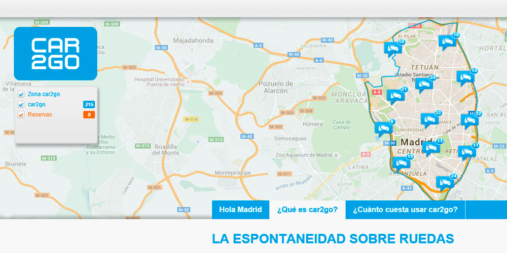 El Servicio de Car2Go ya está disponible en Madrid